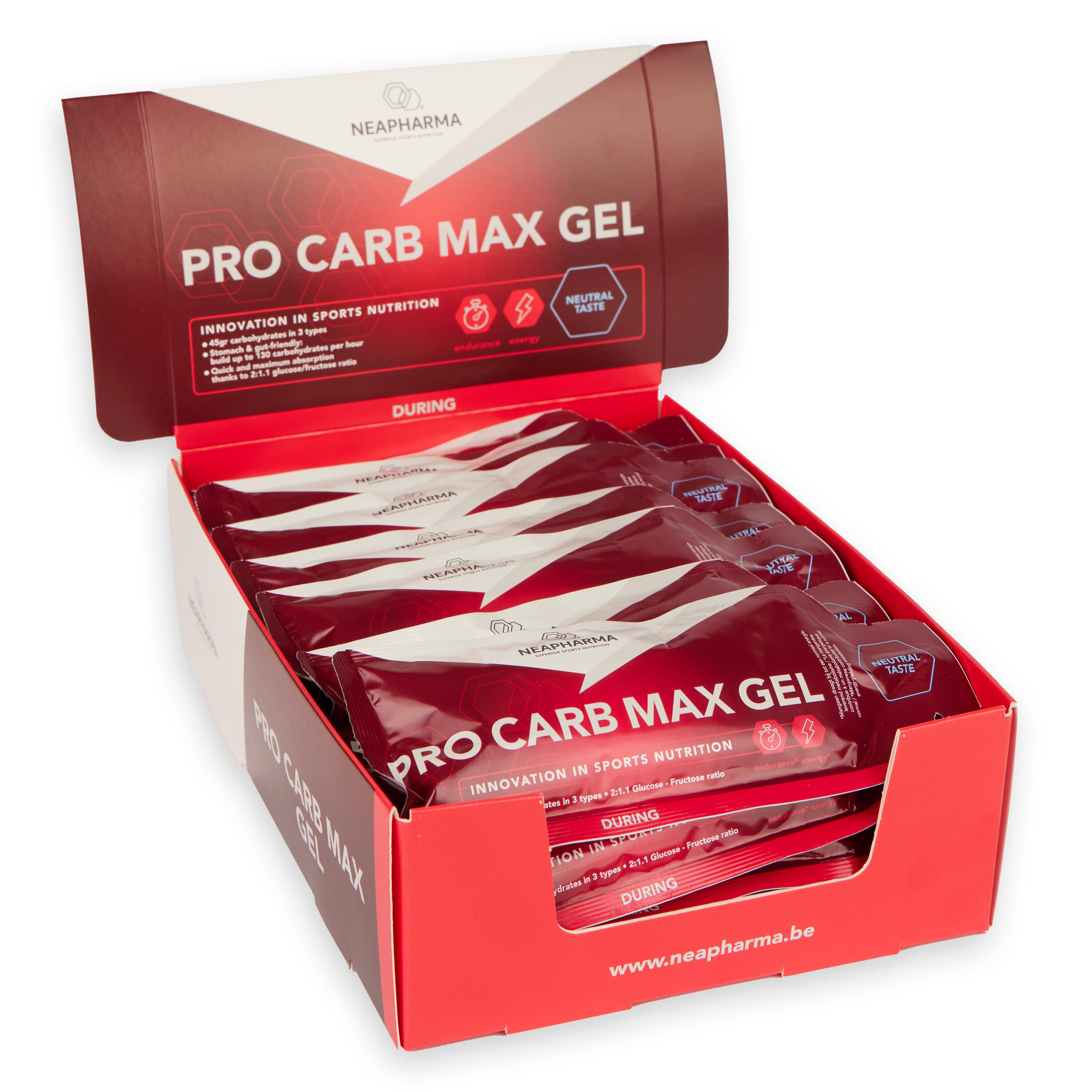 Gel énergétique Carb Max Energy gel 10x65g 6/8
