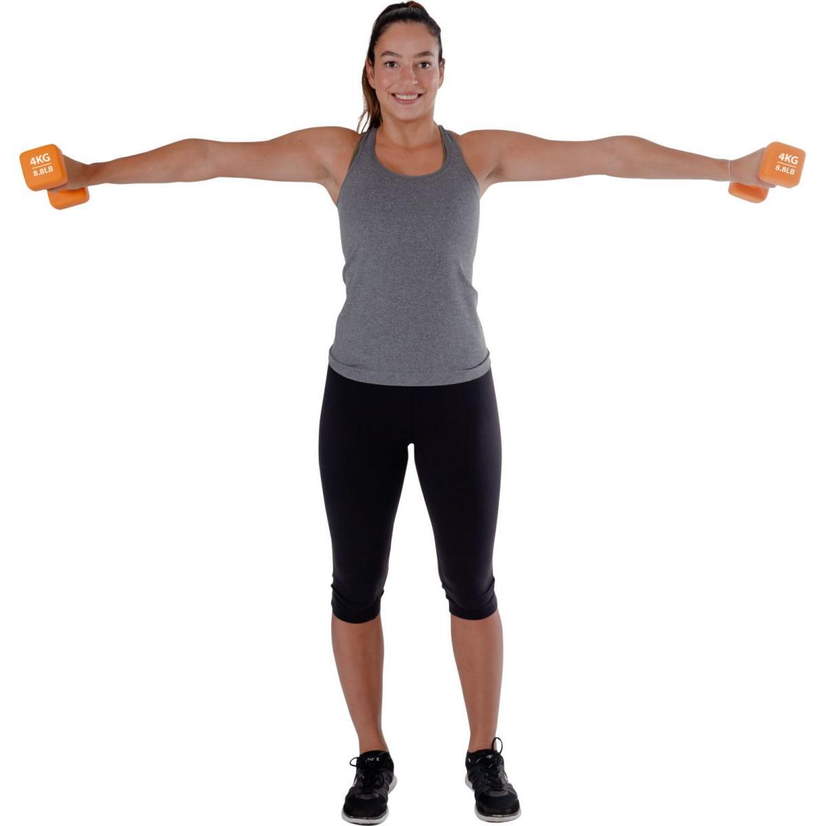 Coppia di manubri Pure2Improve neoprene 2x 4Kg 7/7