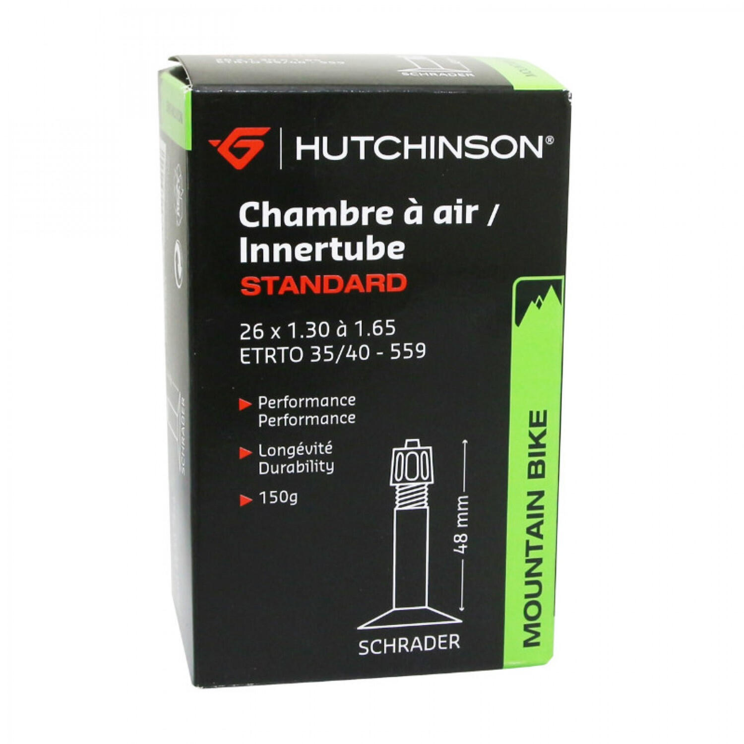 HUTCHINSON Hutchinson Standard Tube 26'' Schrader 48 mm