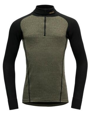 Funktionsshirt Duo Active Merino 205 Zip Neck Man lichen-caviar