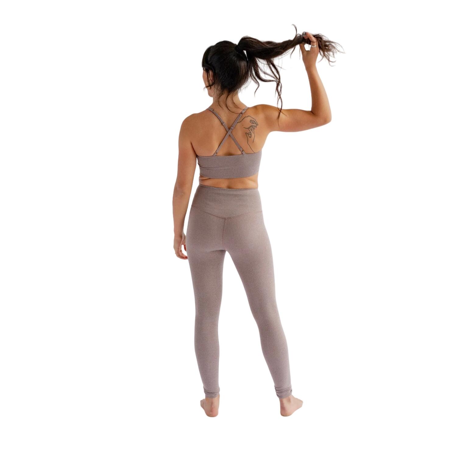 Womens/Ladies Float High Rise Long Leggings (Heather Cocoon) 2/3