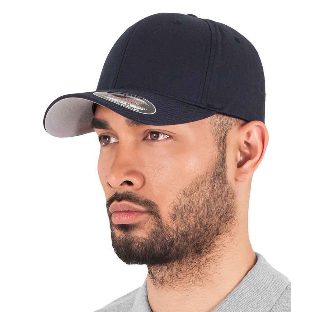 Unisex Wooly Combed Cap (Dark Navy) 3/3