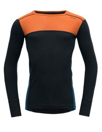 Funktionsshirt Lauparen Merino 190 Zip Neck Man flame-ink-flood
