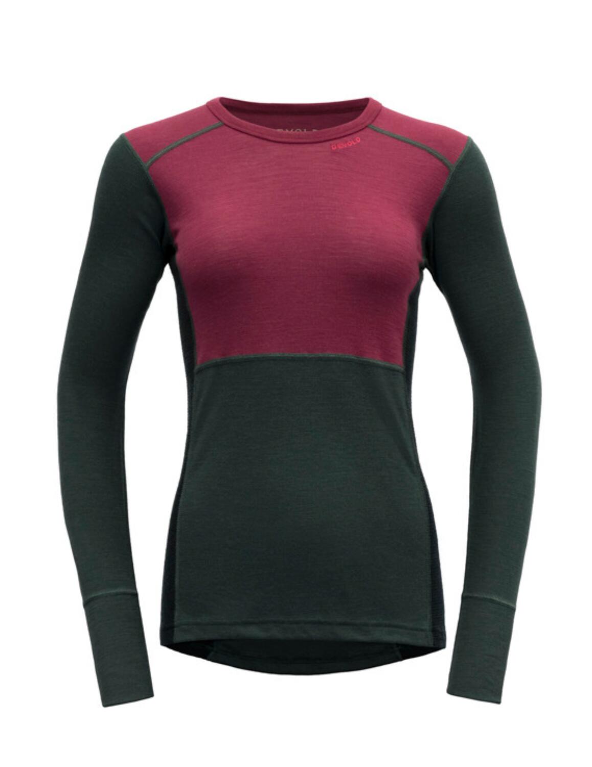 DEVOLD Funktionsshirt Lauparen Merino 190 Shirt Wmn beetroot-woods-ink