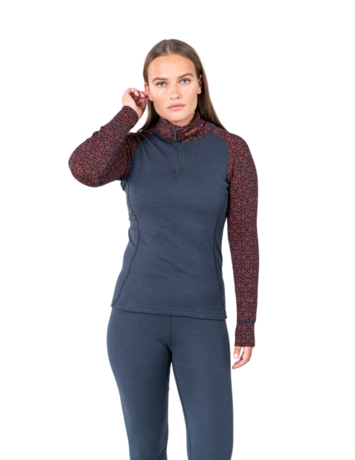 Sous-vêtement Devold Duo Active Merino 205 Zip Manches Longues Femme 2/5