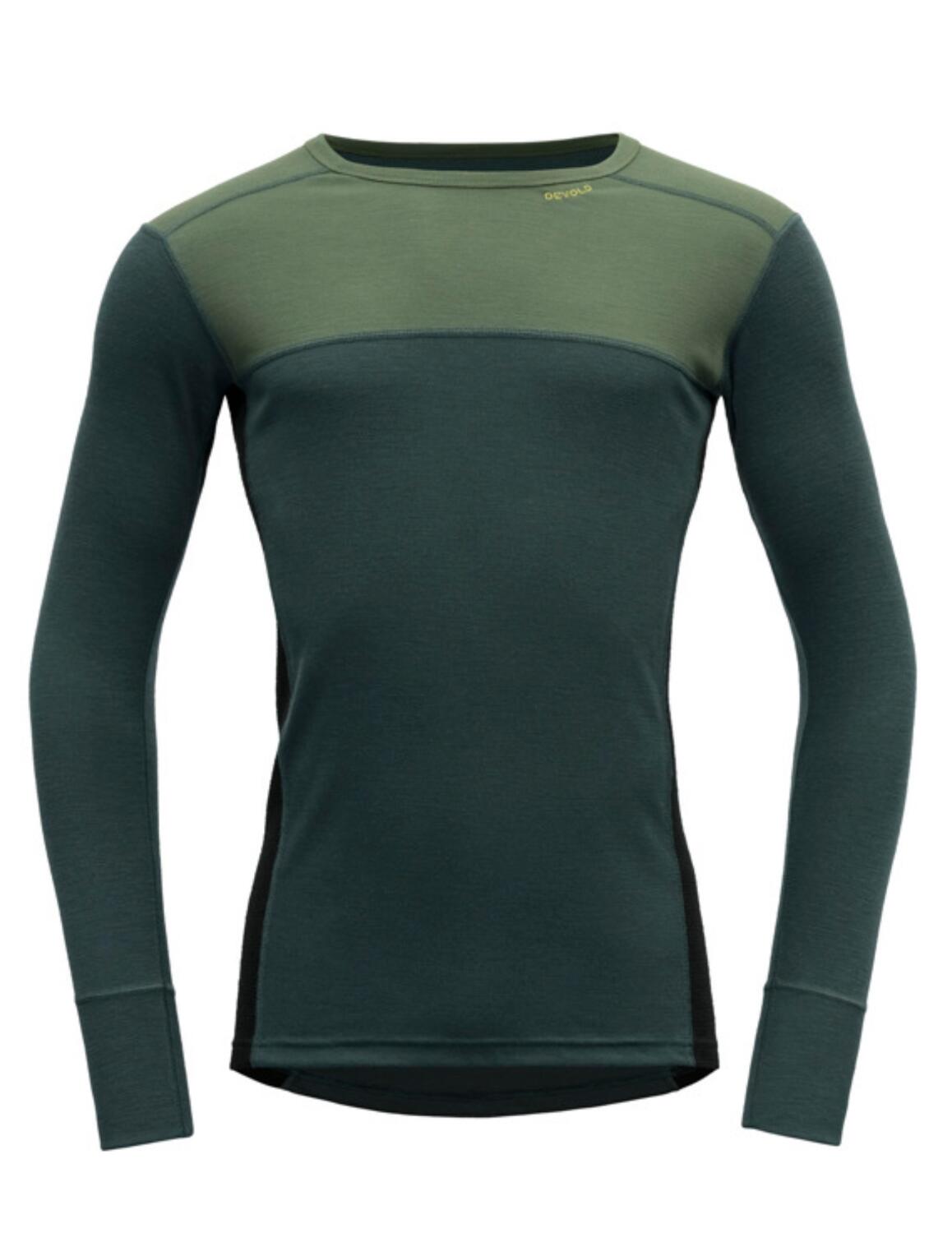 DEVOLD Langarm-Shirt Lauparen Merino 190 Shirt Man forrest-woods-black