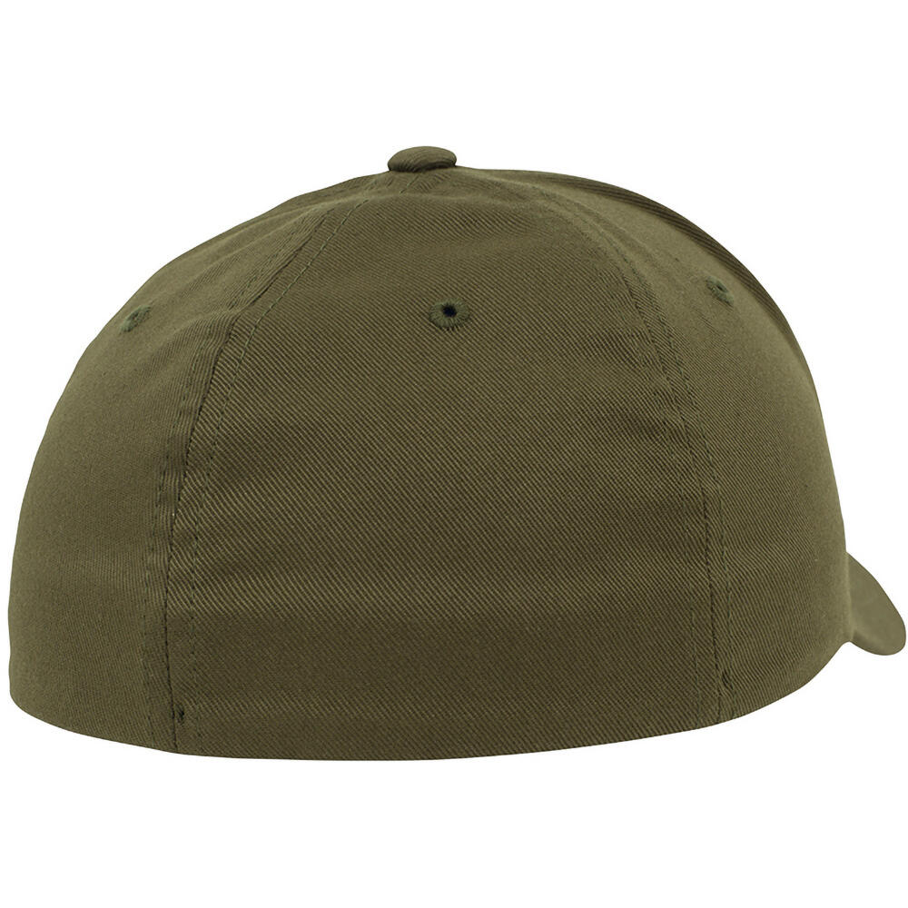 Unisex Wooly Combed Cap (Olive Green) 2/3
