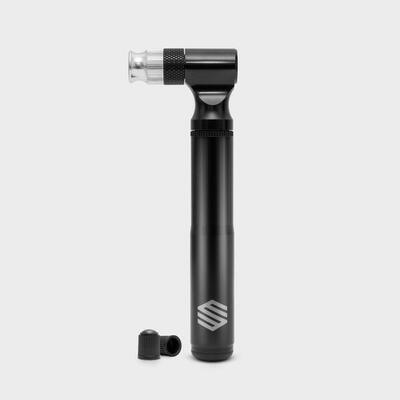 Heren en dames wielrennen mini fietspomp compact air siroko zwart