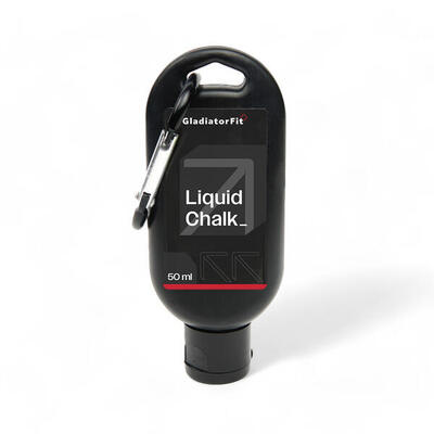 Vloeibaar krijt" vloeibaar magnesia met karabijnhaak 50ml gladiatorfit