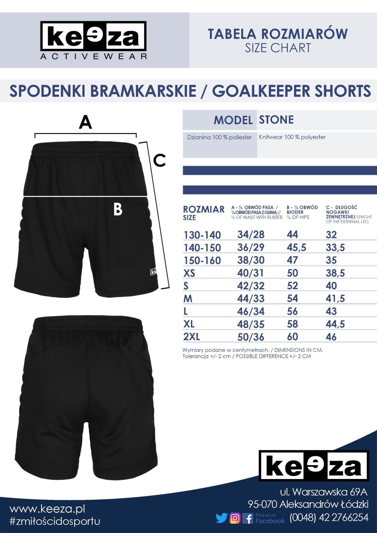 Spodenki bramkarskie Keeza Stone 4/5