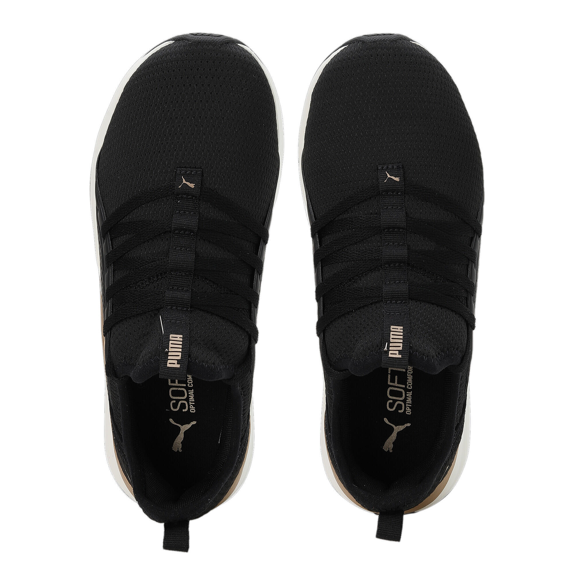 Chaussures de running Soft ride Sophia 2 Femme PUMA Black Gold Warm White 7/7