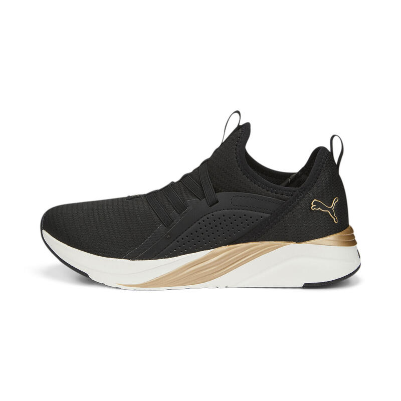 Chaussures de running Soft ride Sophia 2 Femme PUMA Black Gold Warm White