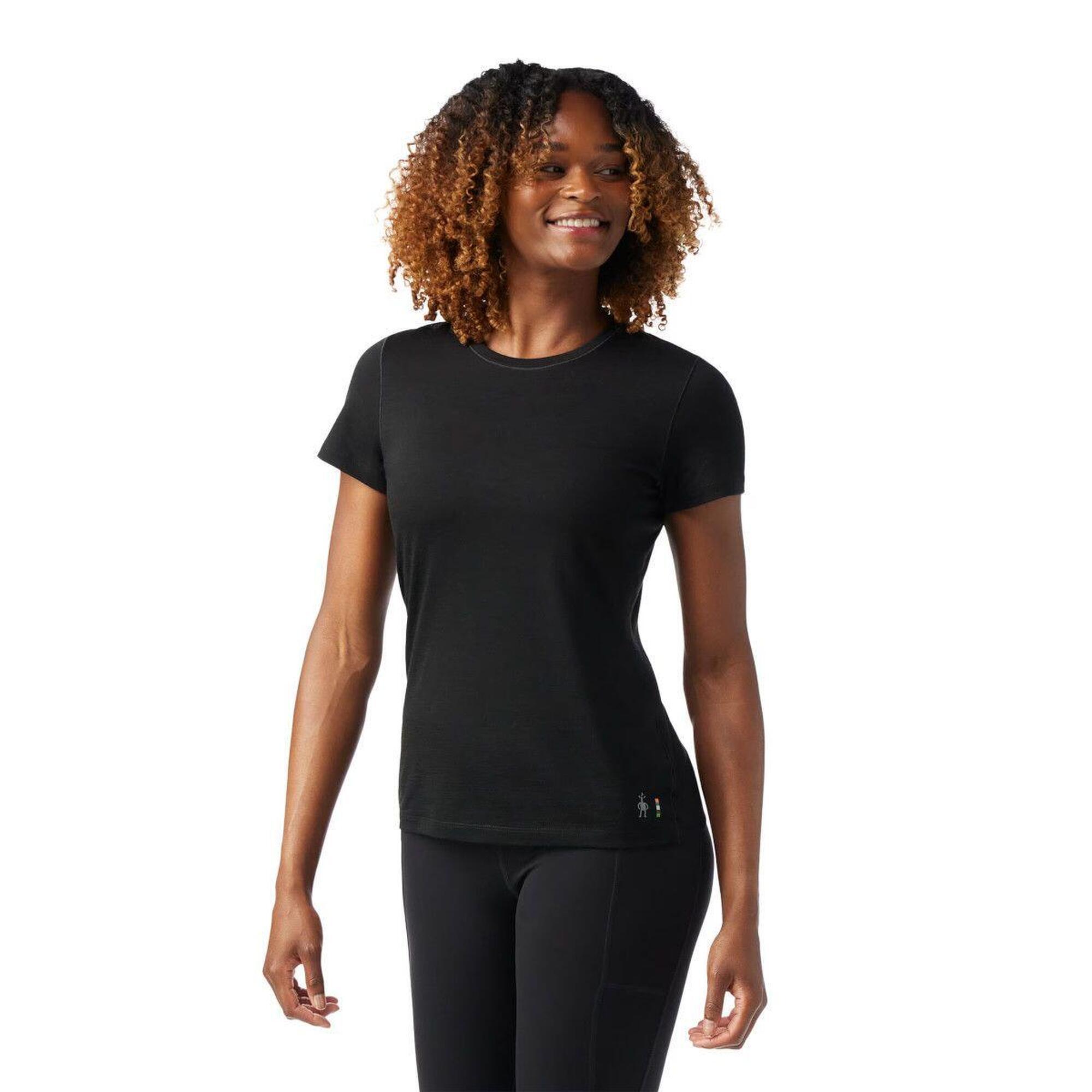 Smartwool - T-shirt Thermique Smartwool Merino Pour Femme - T-shirt Manches Courtes - Noir - S - Decathlon
