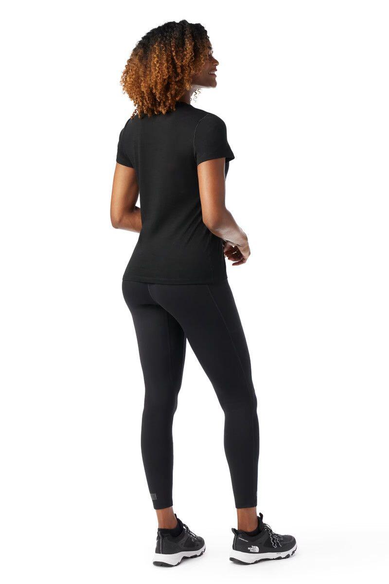 Koszulka damska Merino Ss Tee Women - Black 3/4