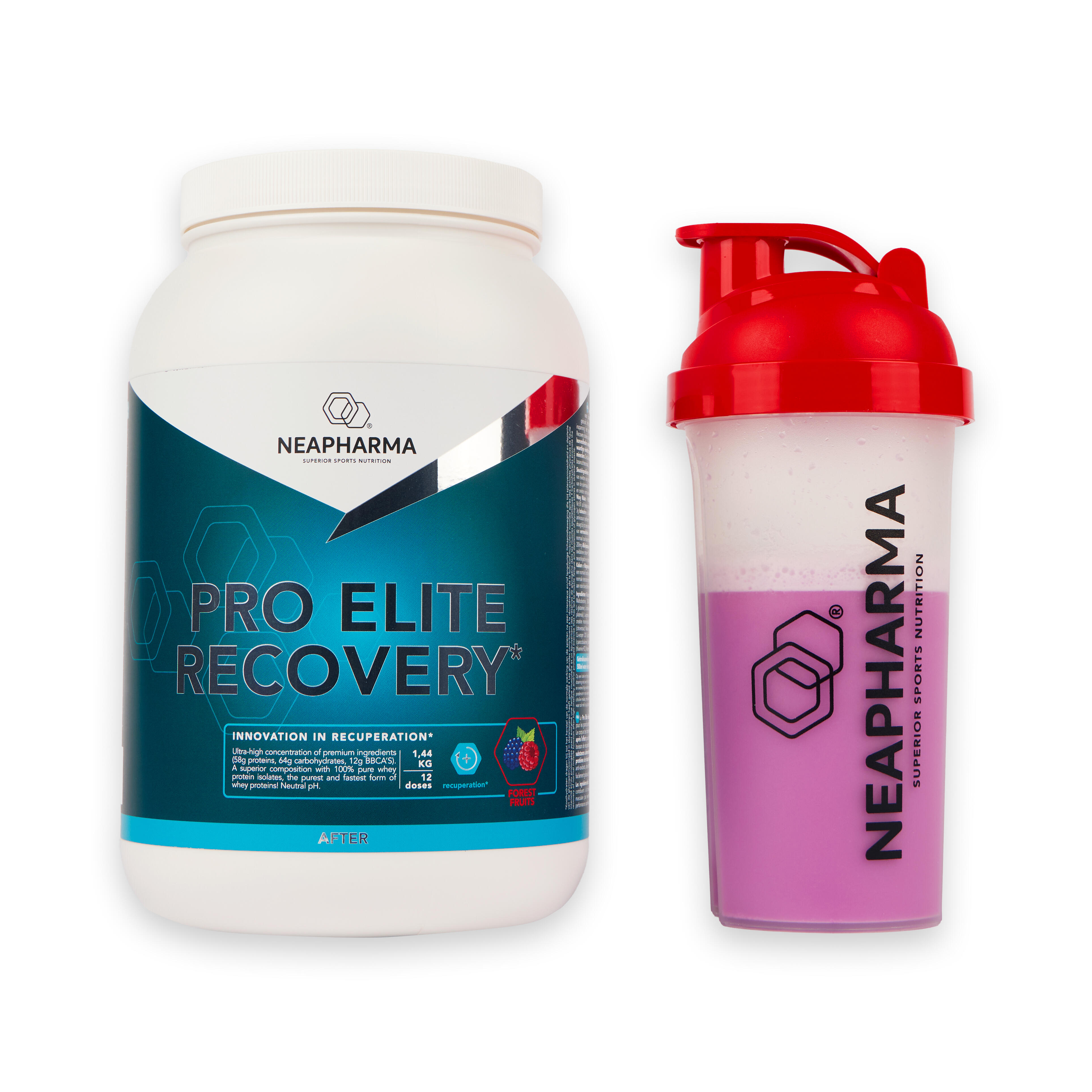 Neapharma - Shake De Récupération 56g Protéines • Baies Des Bois • Récupération Musculaire - Boisson De Récupération - 1,5 Kg - Decathlon