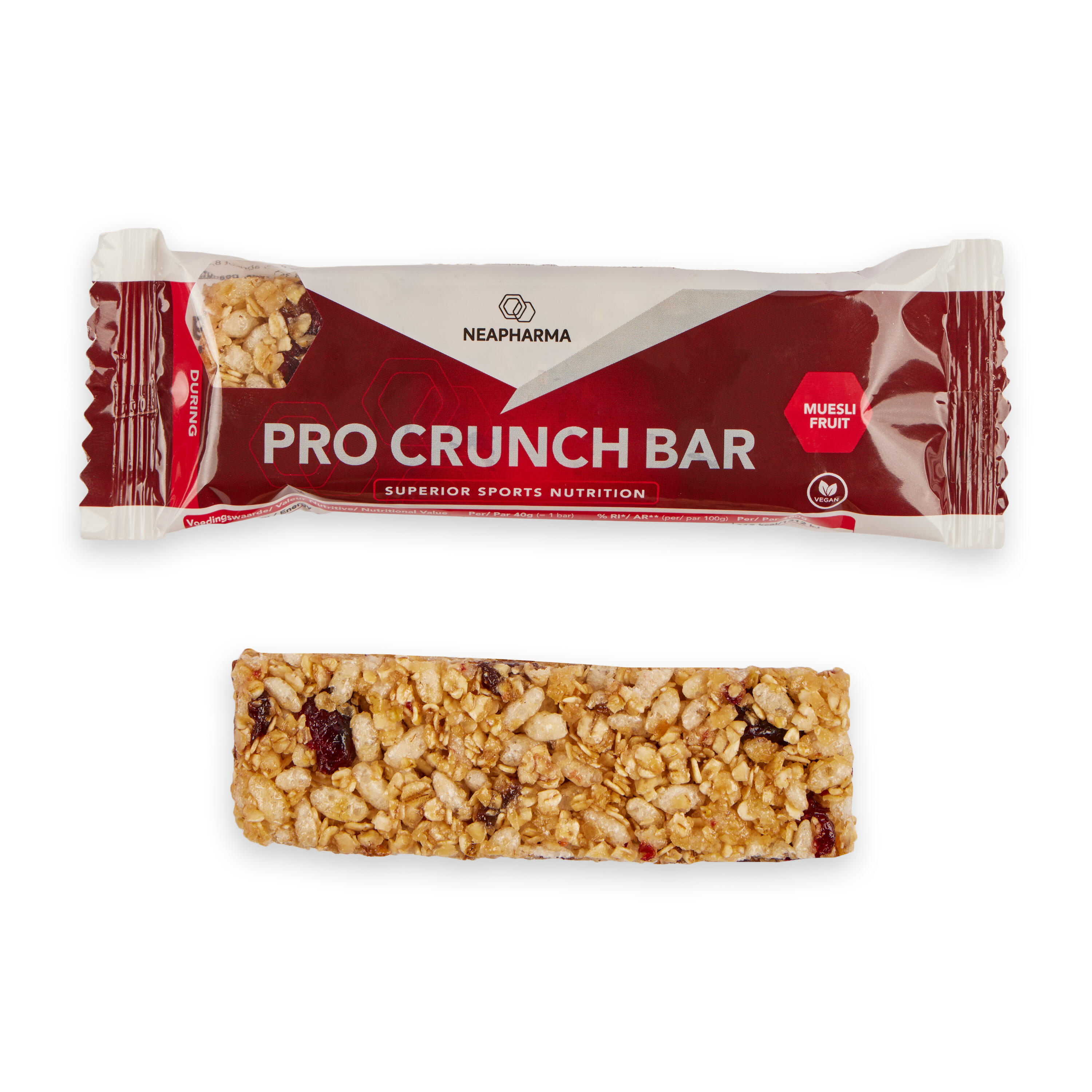 Energy Bar Muesli pour une énergie durable • vegan • 33gr de glucides • 12x40g 2/8