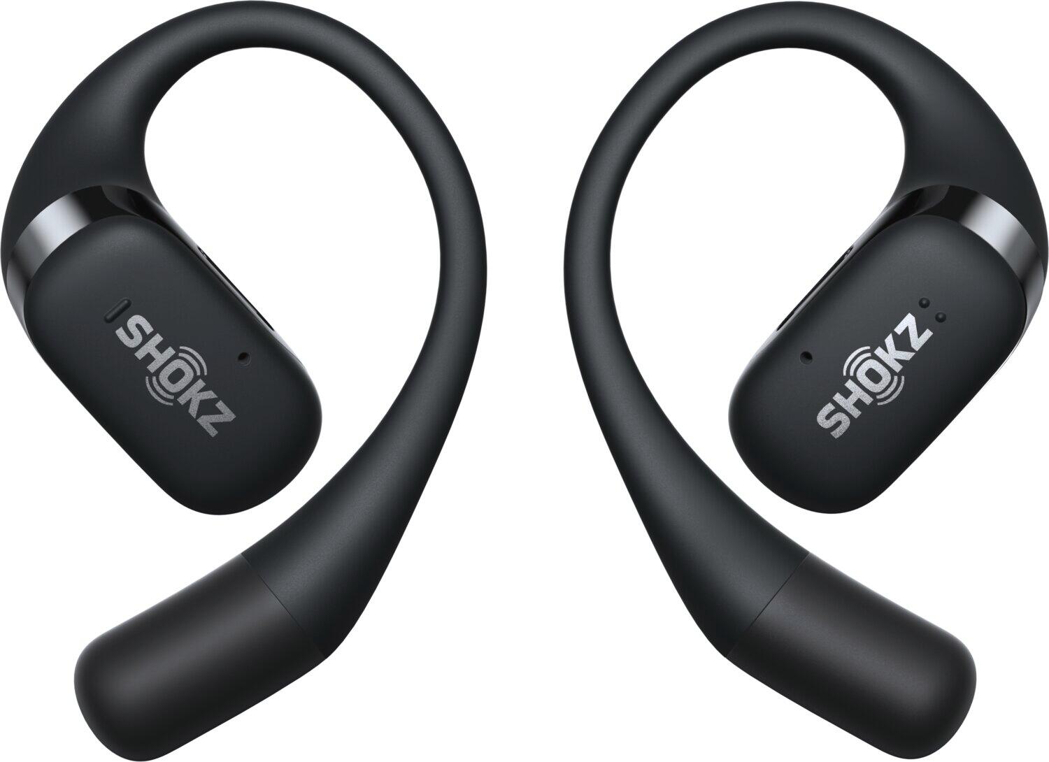 SHOKZ Shokz OpenFit Headphone Wireless Bluetooth Open Ear Construction - Black