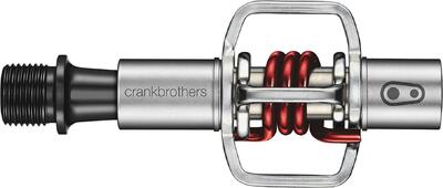 Crankbrothers paar egg beater 1 pedalen zilver/rood