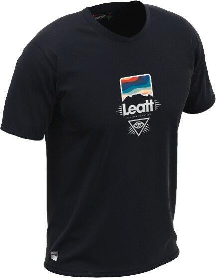 LEATT Maglia MTB AllMountain Junior 2.0 in tessuto Tencel Nero