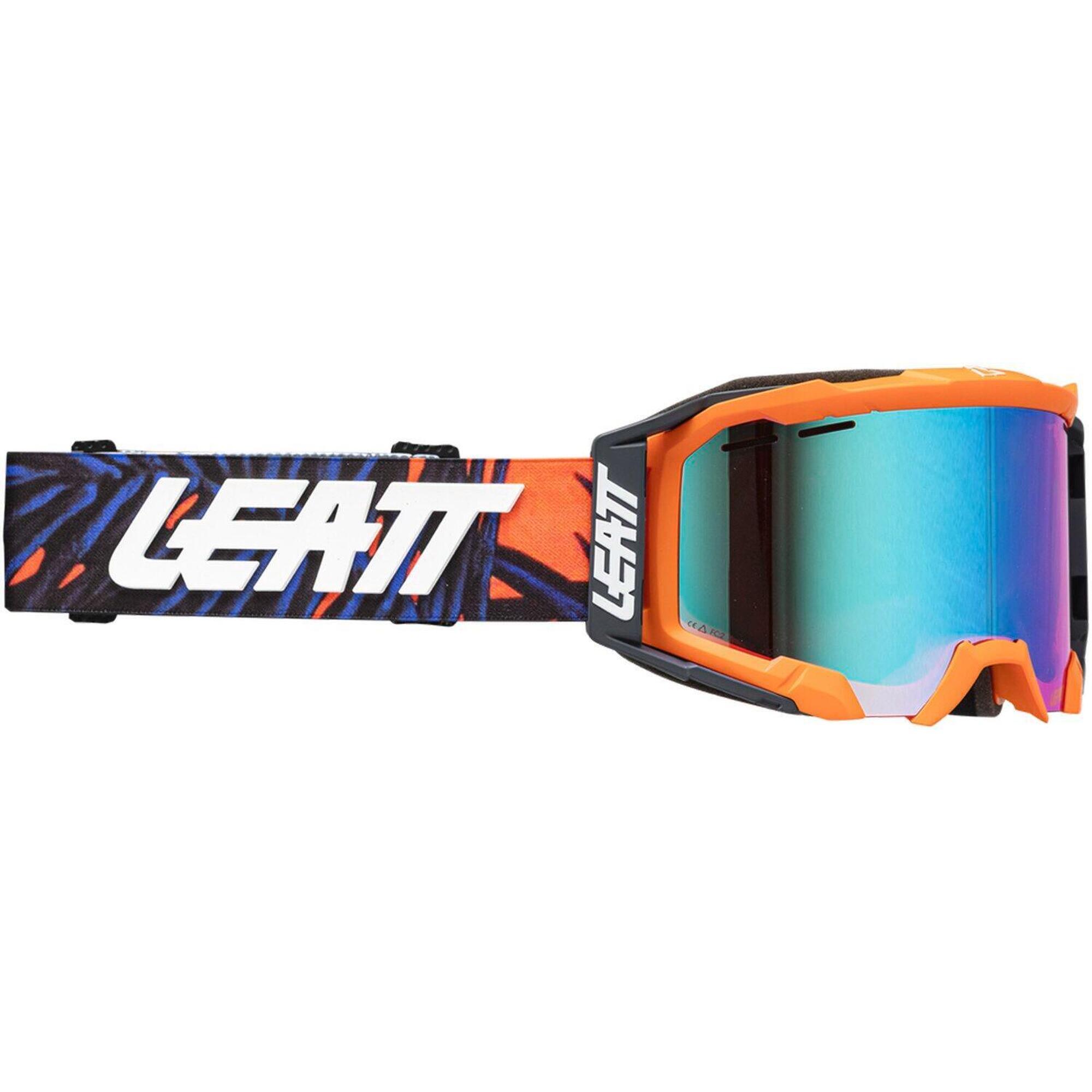 Leatt - Masque Vtt Velocity 5.0 Ultra Ventilé Multicolore - Lunettes De Protection - Bleu|multicolore - Taille Unique - Decathlon