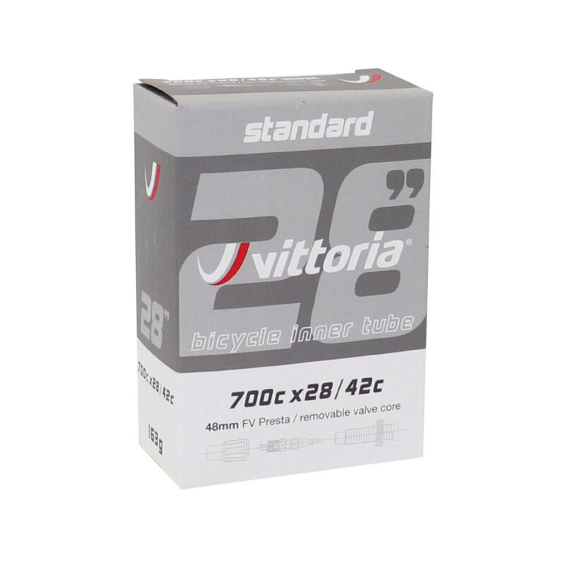 Chambre à Air Vittoria Butyl Standard 700mm Presta 48mm      1210€    VITTORIA Chambre à Air Vittoria Butyl Standard 700mm Presta 48mmVendu exclusivement en ligne   