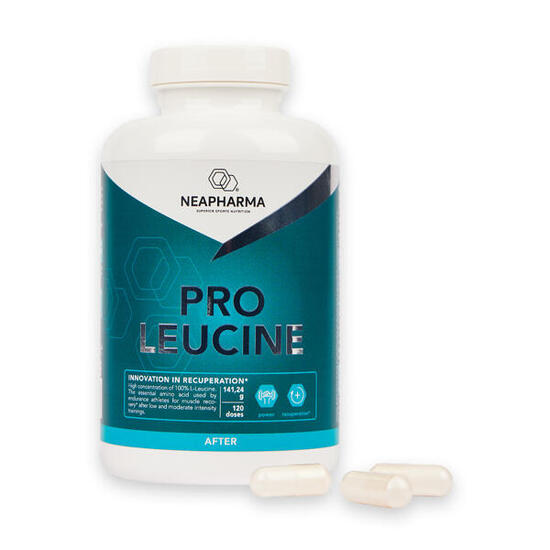 Pro Leucine: Spierherstel, spieropbouw, eiwitten, BCAA, 120 capsules