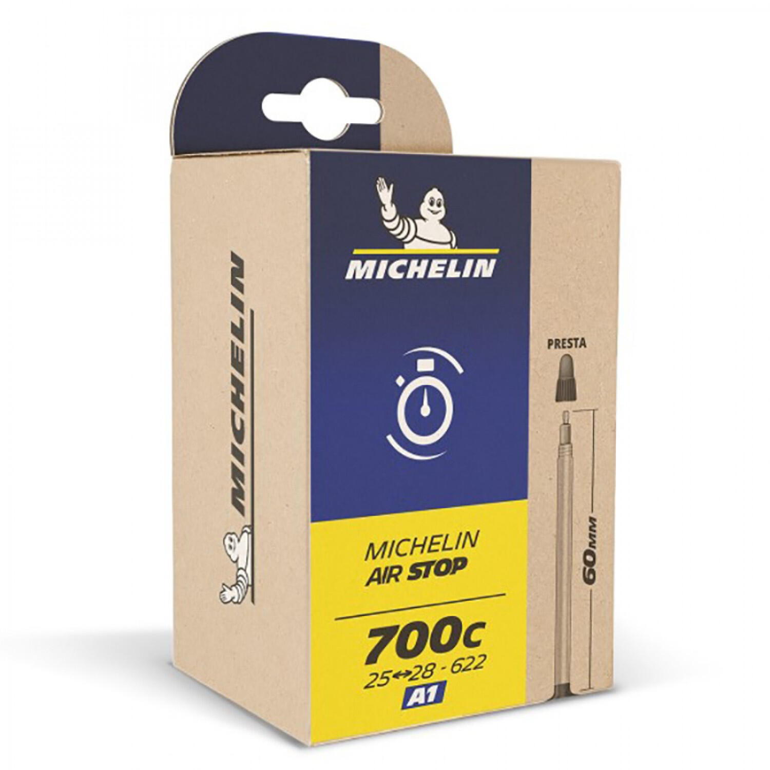 MICHELIN Camera d'aria Michelin AirStop A1 700 x 18-25c Valvola Presta 48 mm