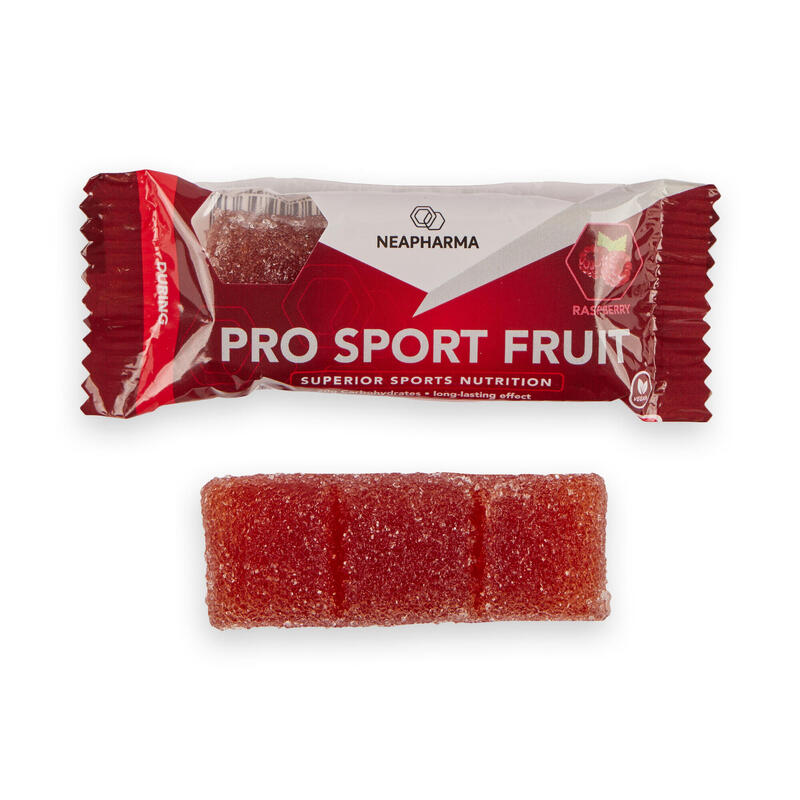 12 Sport Fruit energy chew framboos • langdurige isomaltulose werking