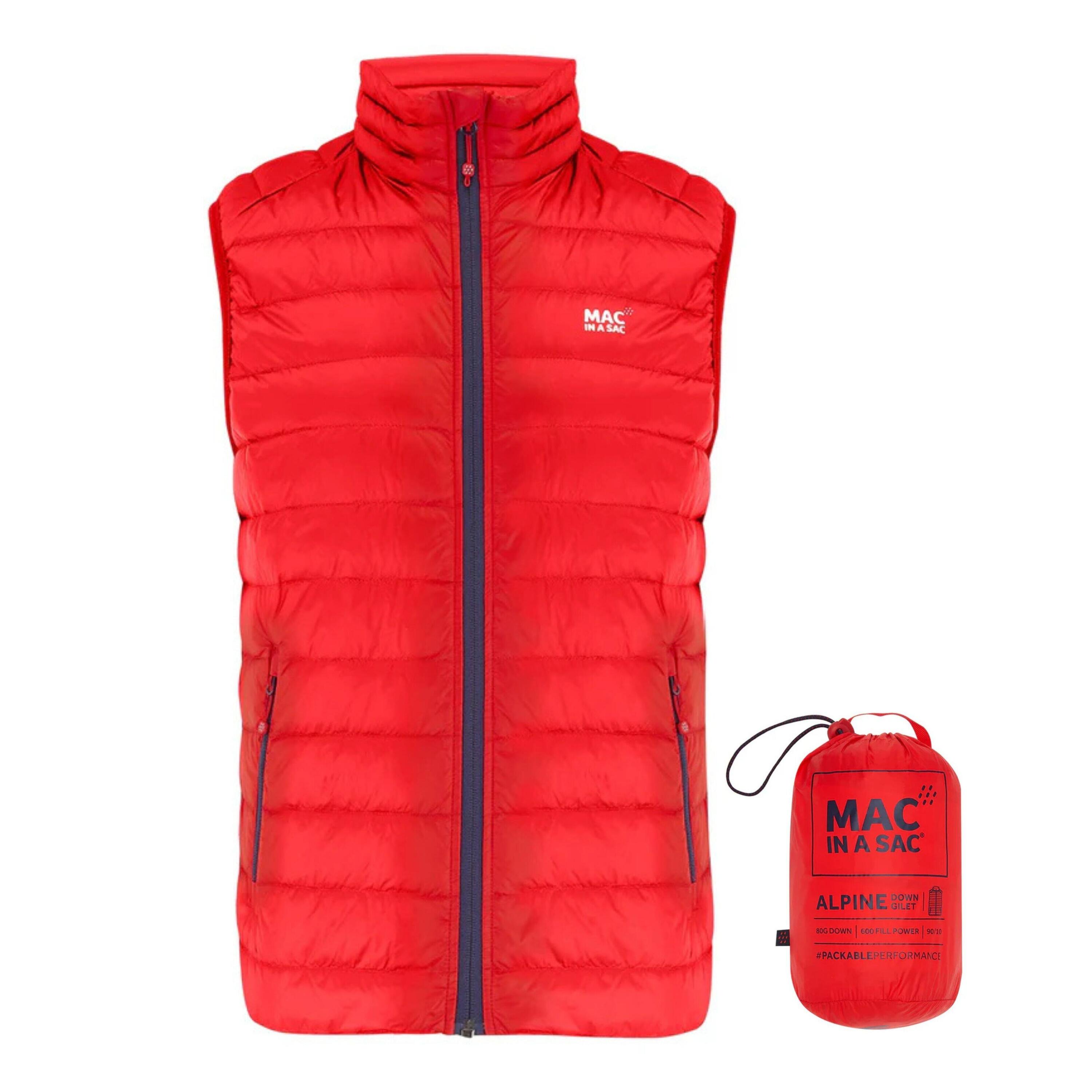 MAC IN A SAC Mac in a Sac Alpine Down Gilet - Red