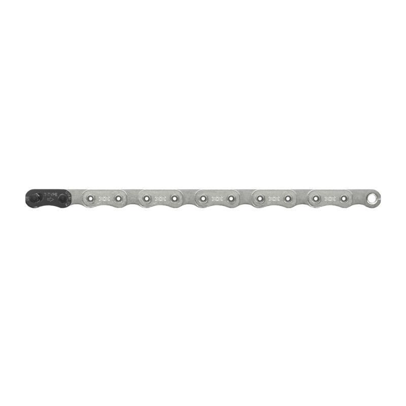 Catena Sram XX T-Type Eagle 12 Speed 126 Link Silver con PowerLock 2/2