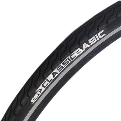 Buitenband basic 28 x 1.25" / 32-622 mm - zwart met reflectie
