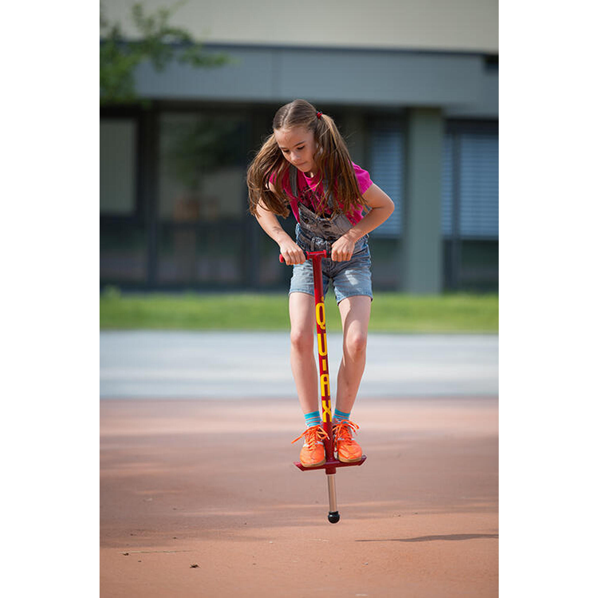 Springstok Pogo-Stick QU-AX voor kinderen 30 kg Rood