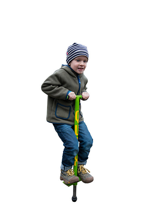 Pogo-Stick bâton sauteur QU-AX enfant 20 kg Vert 4/4