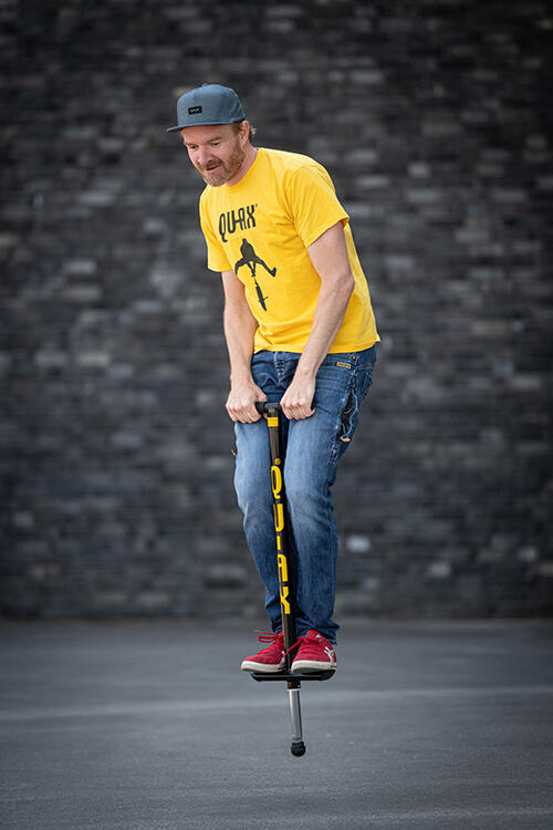 Springstok Pogo-Stick QU-AX voor volwassenen 80 kg Zwart 5/6