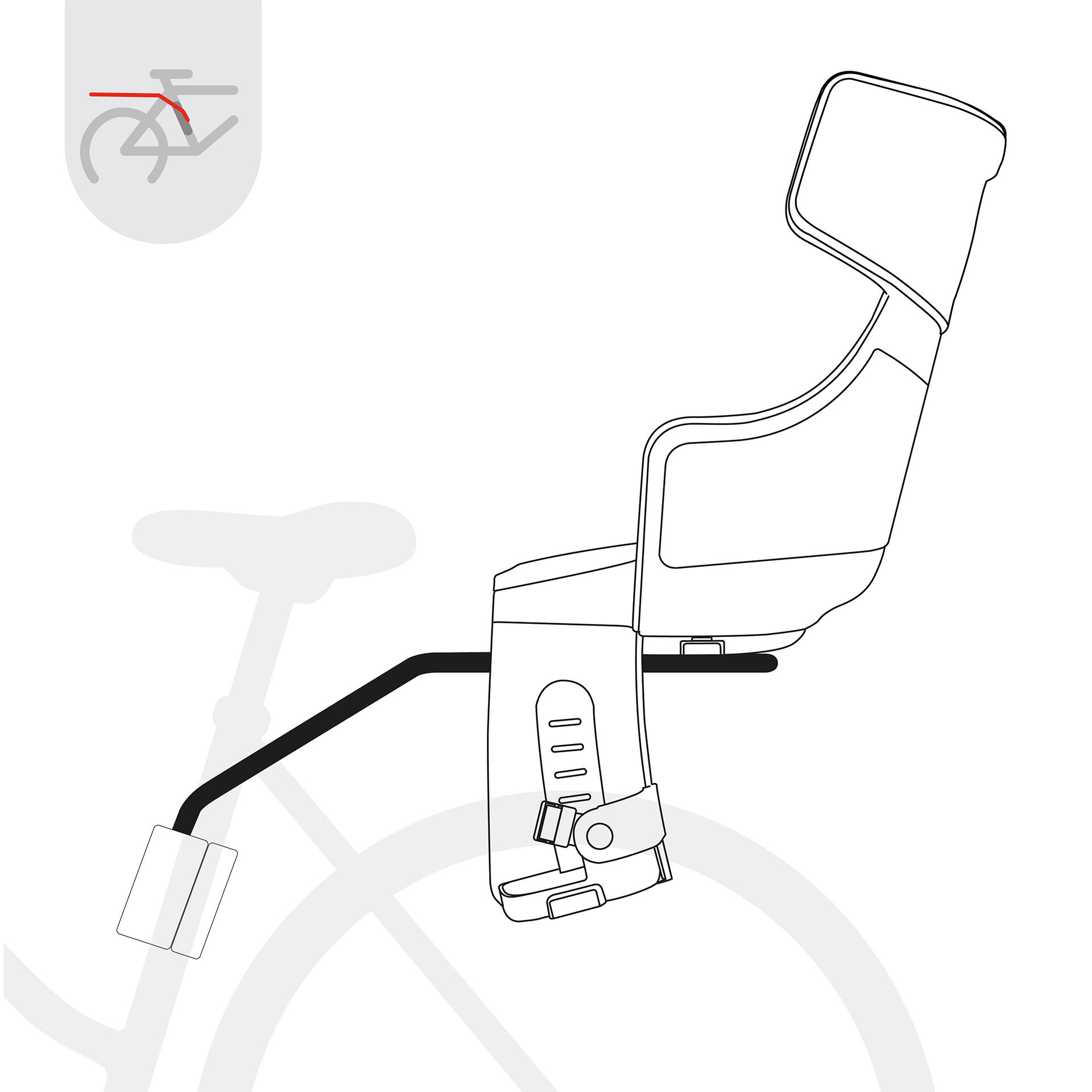 Un support pour fixer une selle bobike 1P 3/4