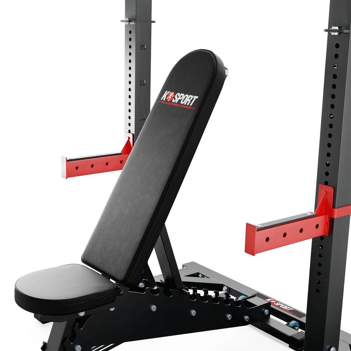 K-SPORT PROFI rack per squat con panca per pesi 4/7