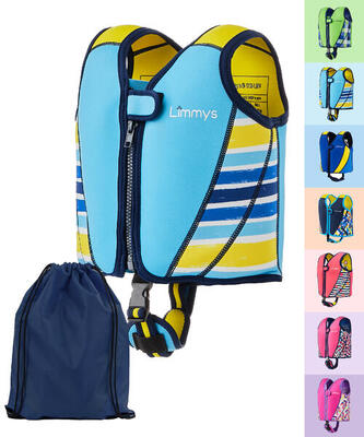 Limmys premium neopreen zwemvest kinderen - trekkoord tas inbegrepen