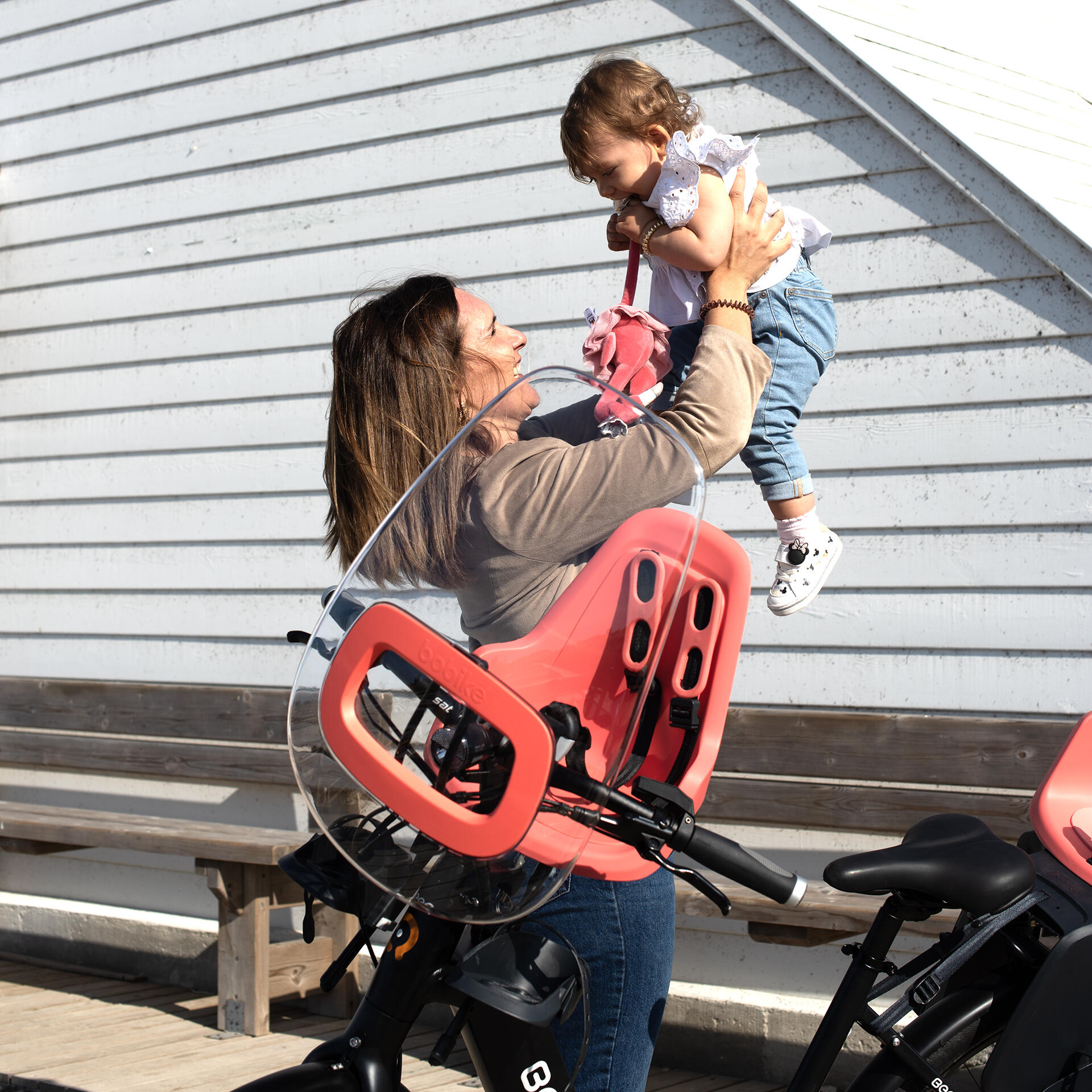 Parabrisas Silla Delantera Bobike One Plus Flamingo 3/4