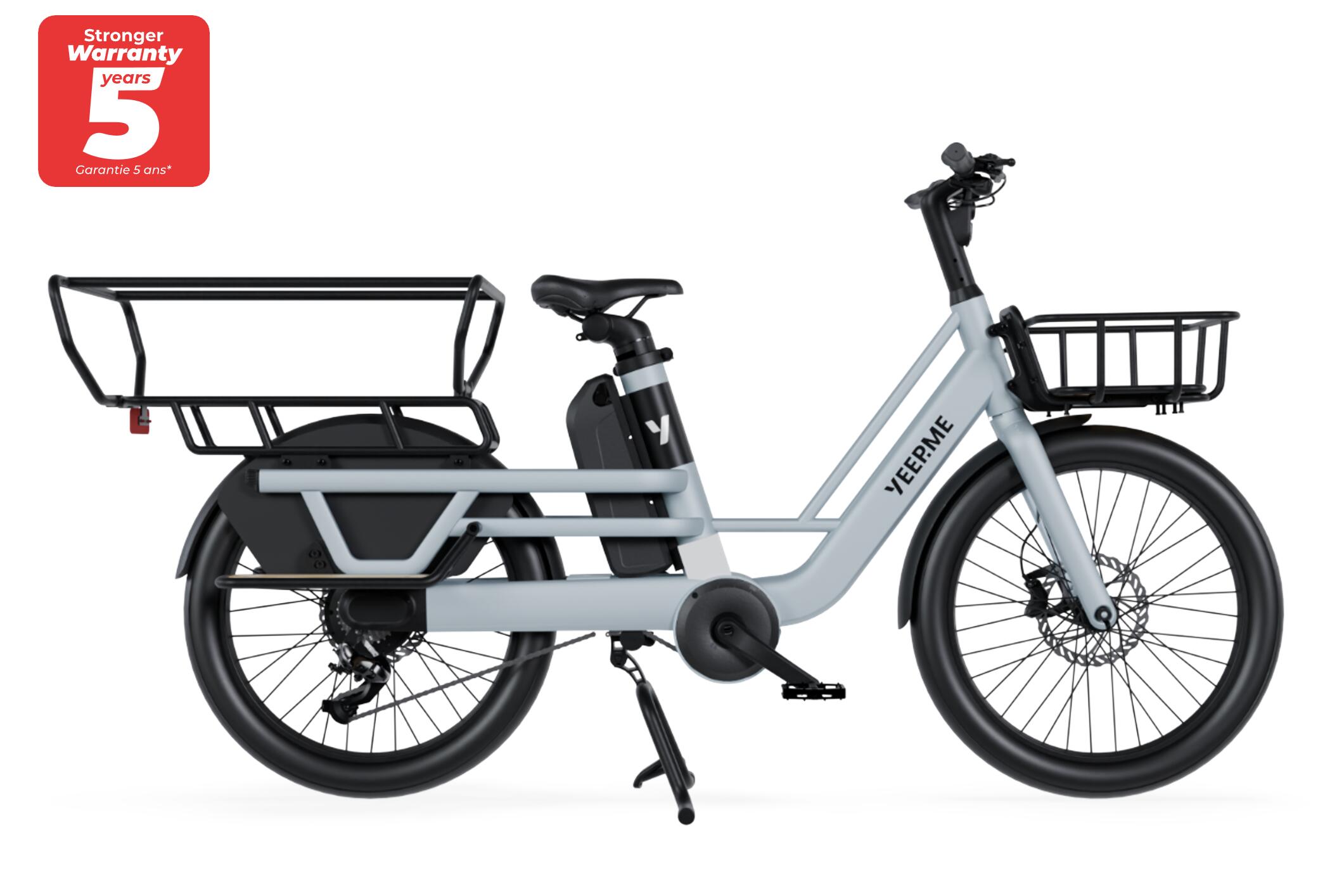 YEEP.ME Elektrische bakfiets YEEP.ME DAY CARGO LR LongTail 150km Motor 48V 75Nm Blauw