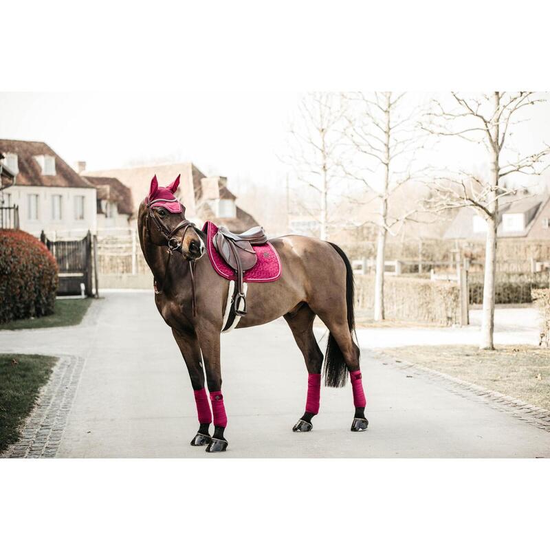 Zadelonderlegger Ruitersport Paard Velvet Jumping Fuchsia