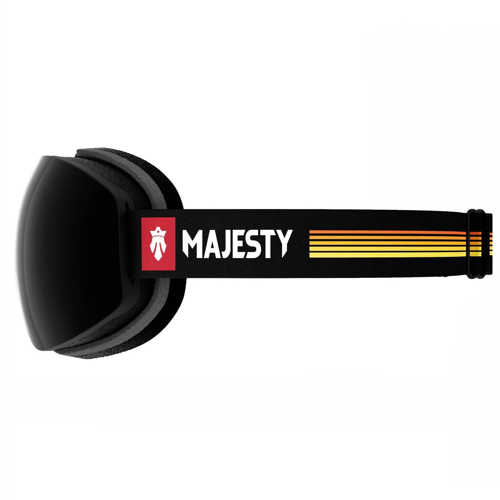 Gogle MAJESTY The Force Arc black/color/XENON HD rose revo + Black pearl 4/7
