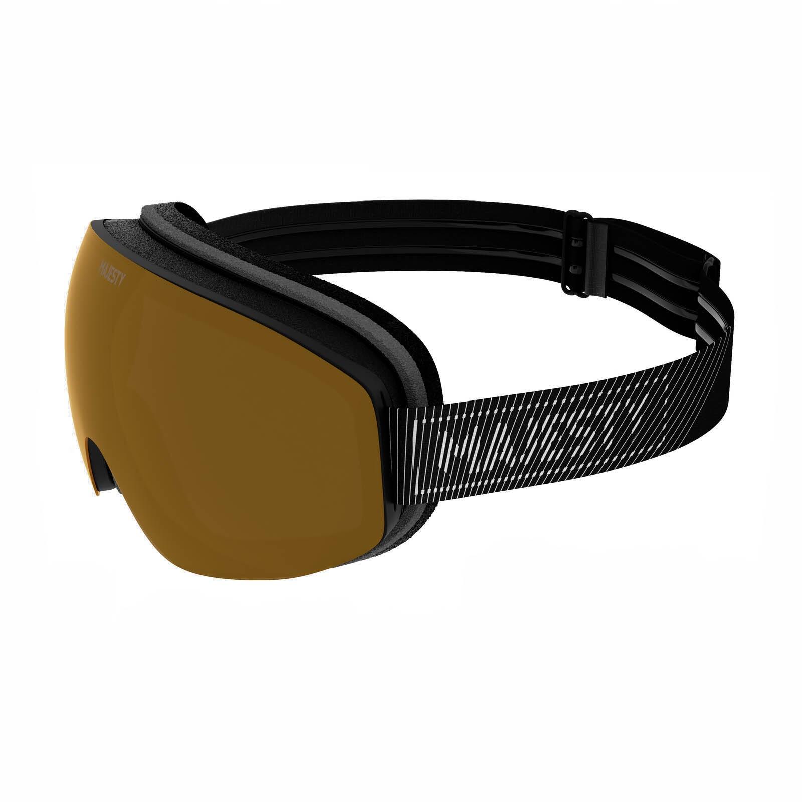 Gogle MAJESTY The Force Arc black/black/XENON HD moonstone lens + Gold lens 2/7