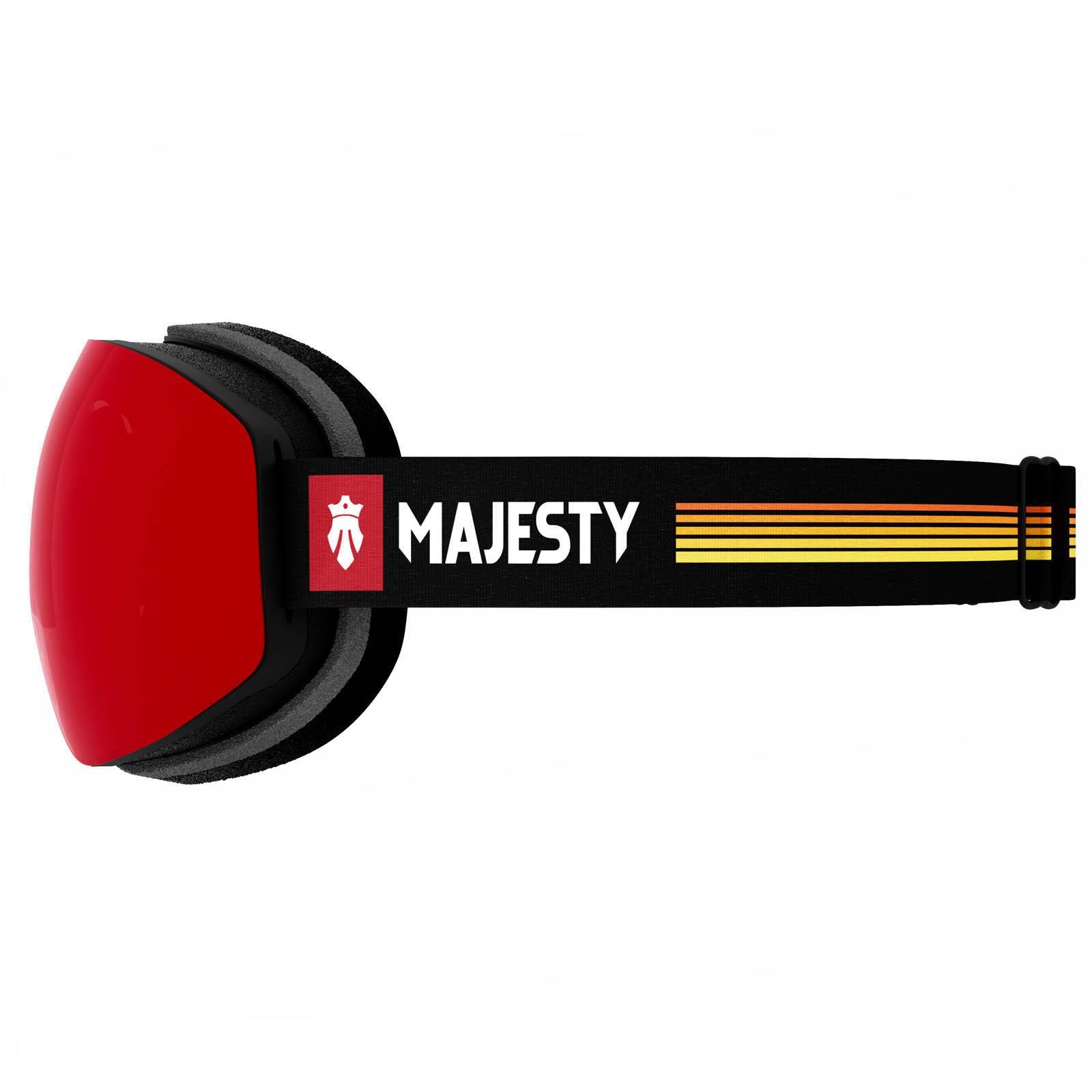 Gogle MAJESTY The Force Arc black/color/XENON HD rose revo + XENON HD red garnet 4/7