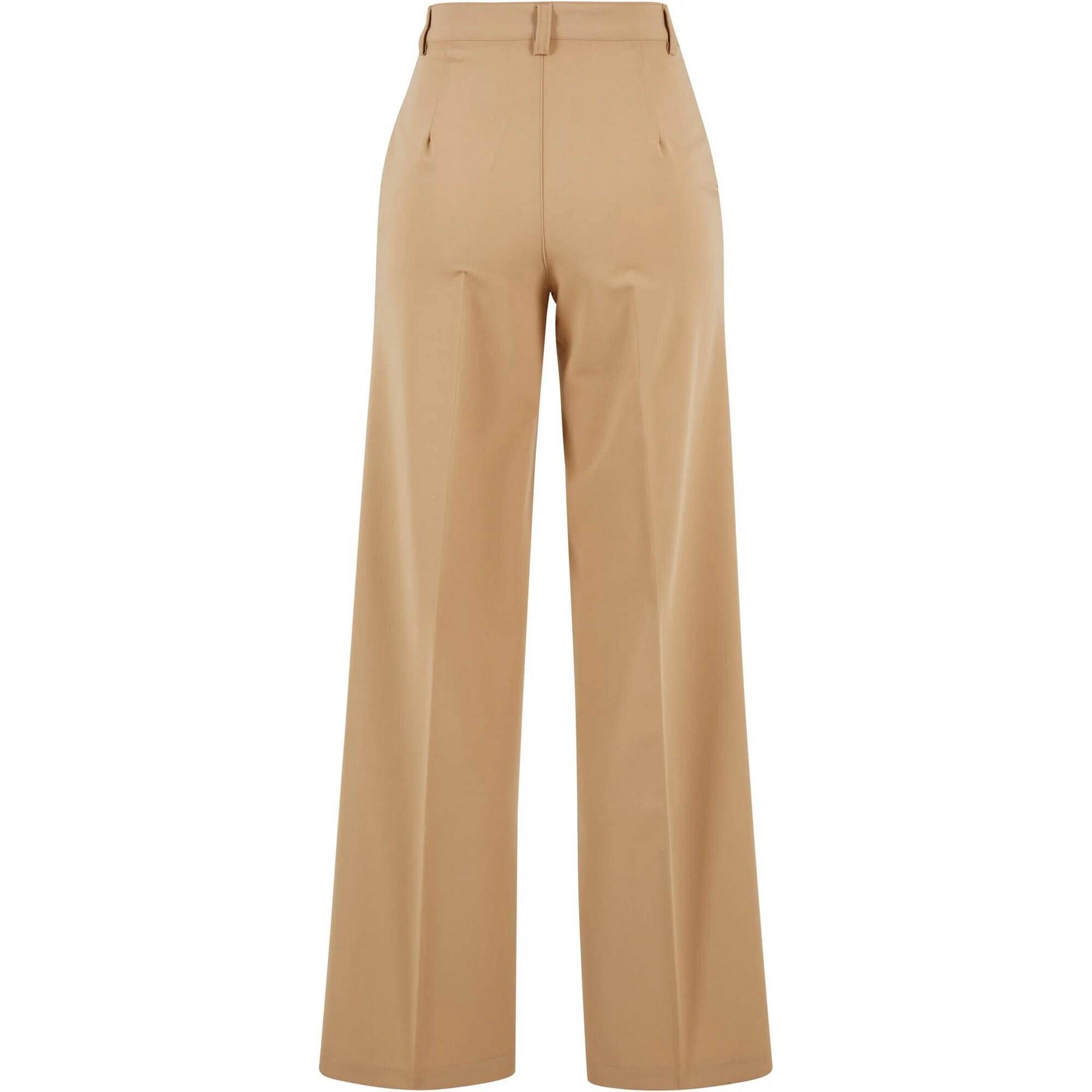 Pantalon Motif/style Large Femme (Beige) 2/4