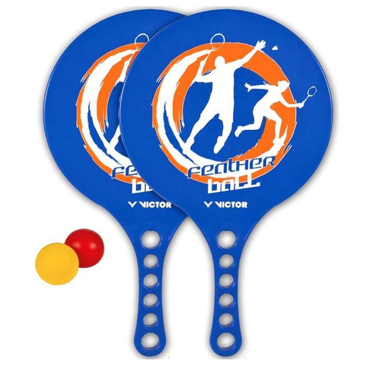 Racketsport Vicfun Featherball set premium VC174310 Blauw 36.5 x 22 cm 2/7