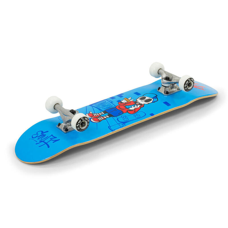 Skate Enuff Skully 7.25"x29.5" Bleu/Blanc