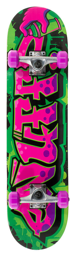 Graffiti II Orange 7.25inch Mini Complete Skateboard | Decathlon