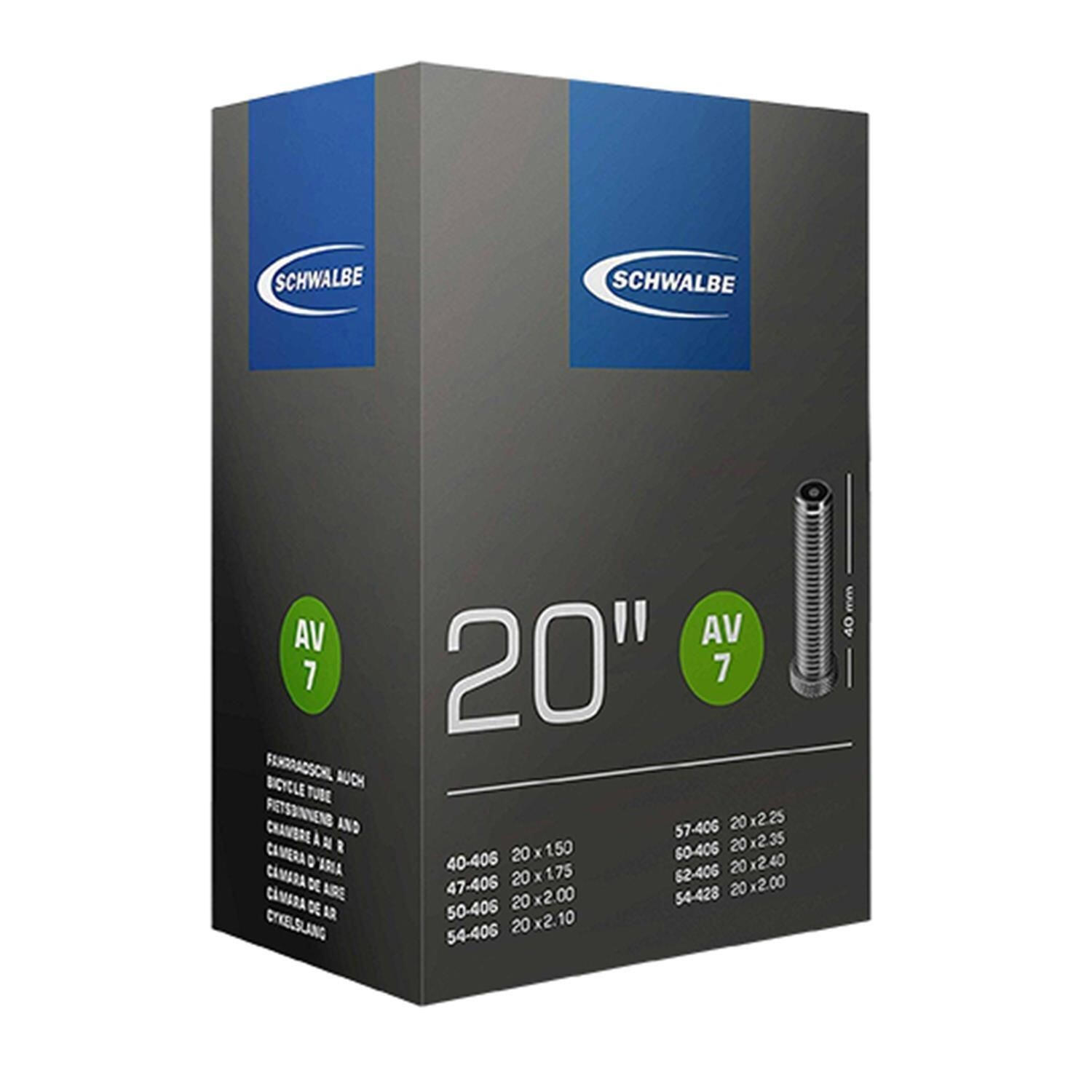 Schwalbe - Chambre A Air Velo 20 X 1.50-2.35 Schwalbe Vs - 4026495100168 - Chambre À Air - 62-406 - Decathlon