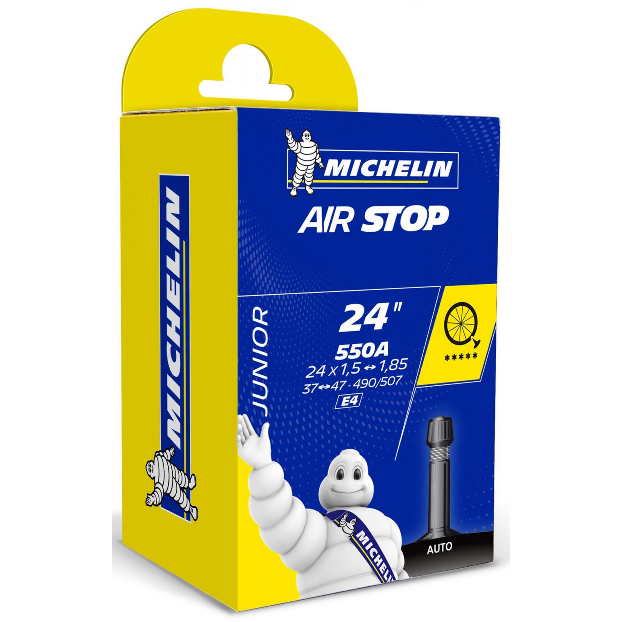 Michelin - Chambre A Air Velo 24 X 1.50-1.85 - 550a Michelin E4 Vs - 3528701989488 - Chambre À Air - Taille Unique - Decathlon