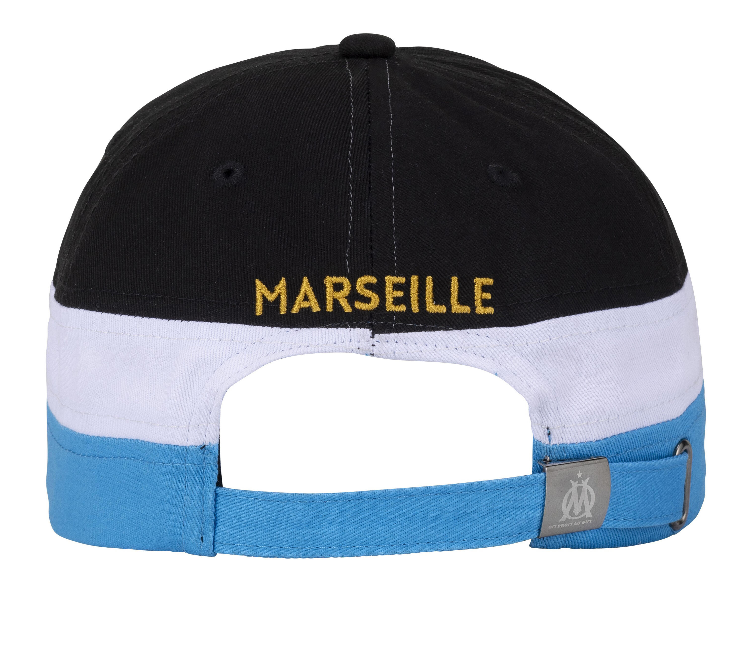 Casquette Officielle Olympique De Marseille – OM, Taille Réglable En Polyester – Collection Club